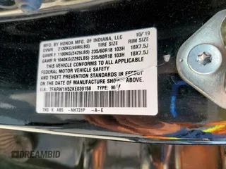 2019 Honda CR-V EX z VIN 7FARW1H52KE039158, wystawiony jako Copart lot #57277265 z przebiegiem 67 764 mil mil oraz Szkoda całkowita • Salvage title. Historia ofert i sprzedaży dostępna na DreamBid. Obrazek 12.