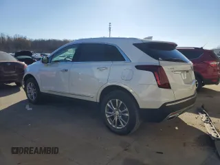 2021 Cadillac XT5 FWD Premium Luxury with VIN 1GYKNCRS0MZ198199, listed as a Copart auction lot 83595494 with 27,923 mi miles and Salvage Title. Bid and sale history available at carsss.com. Image 2.
