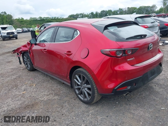 2019 Mazda 3 with VIN JM1BPALM9K1105772, listed as a IAAI auction lot 42350918 with 53,931 mi miles and . Bid and sale history available at DreamBid. Image 3.