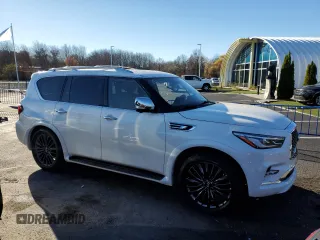 2022 Infiniti QX80 SENSORY with VIN JN8AZ2BEXN9291256, listed as a Copart auction lot 77907584 with 36,254 mi miles and Salvage Title. Bid and sale history available at carsss.com. Image 4.