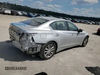 2014 Infiniti Q50 Premium with VIN JN1BV7AR2EM700072, listed as a Copart auction lot 54934445 with 97,381 mi miles and Salvage title. Bid and sale history available at DreamBid. Image 3.