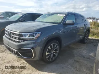 2023 Volkswagen Atlas SEL Premium R-Line z VIN 1V2FE2CA1PC226597, wystawiony jako Copart lot #75177904 z przebiegiem Nie podano mil oraz Nie do naprawy • Non repairable. Historia ofert i sprzedaży dostępna na DreamBid. Obrazek 1.