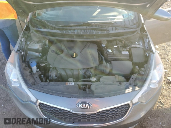 2016 Kia Forte LX with VIN KNAFX4A62G5574870, listed as a Copart auction lot 76956984 with 86,833 mi miles and Salvage Title. Bid and sale history available at carsss.com. Image 11.