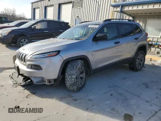 2017 Jeep Cherokee Sport with VIN 1C4PJMAB5HW646257, listed as a Copart auction lot 49246355 with 71,065 mi miles and Salvage Title. Bid and sale history available at DreamBid. Image 1.