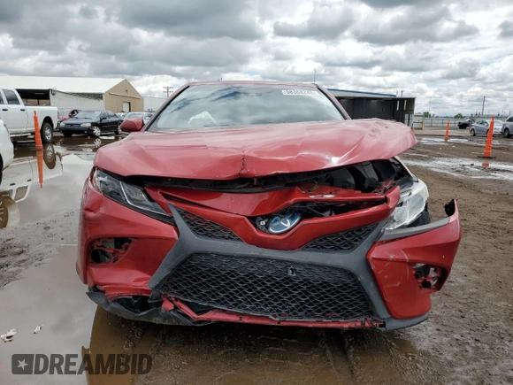 2019 Toyota Camry Hybrid LE z VIN 4T1B21HK6KU012093, wystawiony jako Copart lot #58388245 z przebiegiem 87 368 mil mil oraz Szkoda całkowita • Salvage title. Historia ofert i sprzedaży dostępna na DreamBid. Obrazek 5.