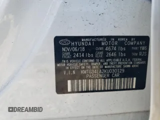 2019 Genesis G70 Advanced z VIN KMTG34LA2KU030129, wystawiony jako Copart lot #55584135 z przebiegiem 123 718 mil mil oraz Szkoda całkowita • Salvage title. Historia ofert i sprzedaży dostępna na DreamBid. Obrazek 12.
