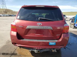 2008 Toyota Highlander Sport with VIN JTEES43A082050615, listed as a Copart auction lot 52589215 with 179,343 mi miles and Salvage Title. Bid and sale history available at carsss.com. Image 6.