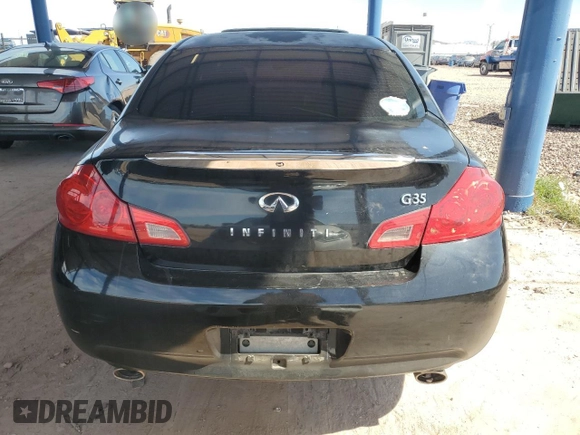 2007 Infiniti G35 Journey with VIN JNKBV61E77M709176, listed as a Copart auction lot 55491235 with 199,902 mi miles and Salvage Title. Bid and sale history available at DreamBid. Image 6.