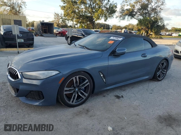 2021 BMW 8 Series 840i with VIN WBADZ2C00MCG13061, listed as a Copart auction lot 74709624 with 0 mi miles and Non Repairable. Bid and sale history available at carsss.com. Image 1.