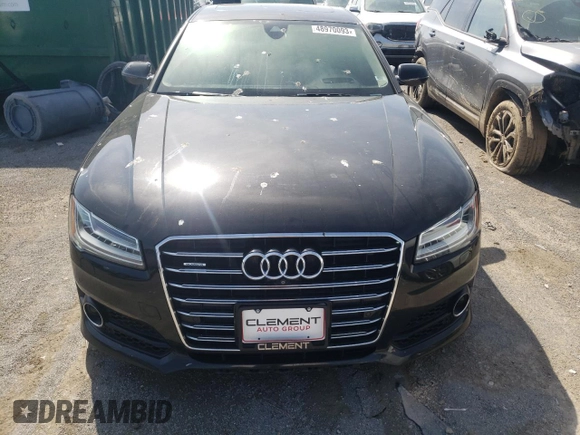 2017 Audi A8 Sport z VIN WAU43AFD8HN008951, wystawiony jako Copart lot #61066193 z przebiegiem Nie podano mil oraz Nie do naprawy • Non repairable. Historia ofert i sprzedaży dostępna na DreamBid. Obrazek 5.