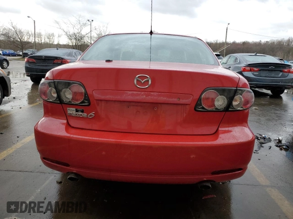 2008 Mazda 6 i Sport VE with VIN 1YVHP80C785M45688, listed as a Copart auction lot 47187665 with 137,205 mi miles and Salvage Title. Bid and sale history available at carsss.com. Image 6.