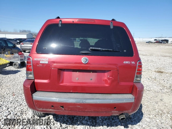 2005 Mercury Mariner Luxury with VIN 4M2YU57105DJ18837, listed as a Copart auction lot 52105545 with 177,049 mi miles and Salvage title. Bid and sale history available at DreamBid. Image 6.