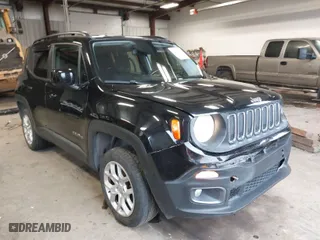 2017 Jeep Renegade Latitude with VIN ZACCJBBB6HPG34746, listed as a IAAI auction lot 41915833 with 60,814 mi miles. Bid and sale history available at carsss.com. Image 1.
