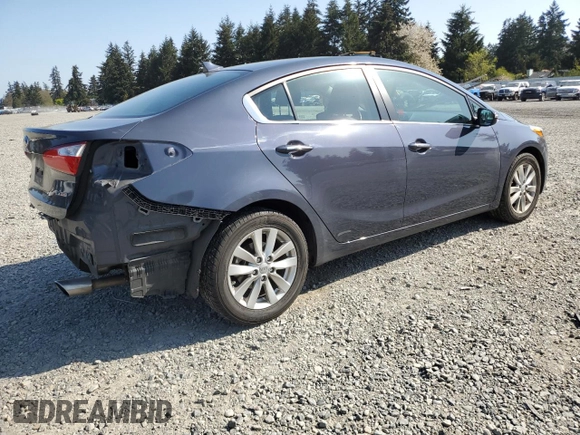 2014 Kia Forte EX with VIN KNAFX4A81E5050091, listed as a Copart auction lot 53796535 with 86,378 mi miles and Salvage Title. Bid and sale history available at carsss.com. Image 3.