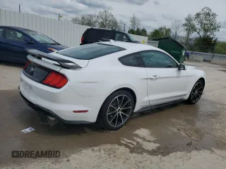 2021 Ford Mustang EcoBoost z VIN 1FA6P8TH7M5141555, wystawiony jako Copart lot #54016865 z przebiegiem 21 548 mil mil oraz Szkoda całkowita • Salvage title. Historia ofert i sprzedaży dostępna na DreamBid. Obrazek 3.