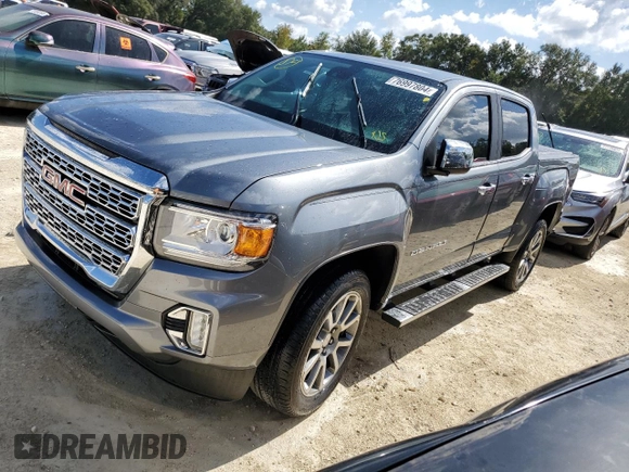 2022 GMC Canyon 2WD Denali with VIN 1GTG5EEN3N1144306, listed as a Copart auction lot 76997804 with 0 mi miles and Non Repairable. Bid and sale history available at carsss.com. Image 1.
