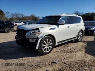 2013 Infiniti QX56 with VIN JN8AZ2NF7D9531429, listed as a Copart auction lot 45971315 with 203,845 mi miles and Salvage title. Bid and sale history available at DreamBid. Image 1.