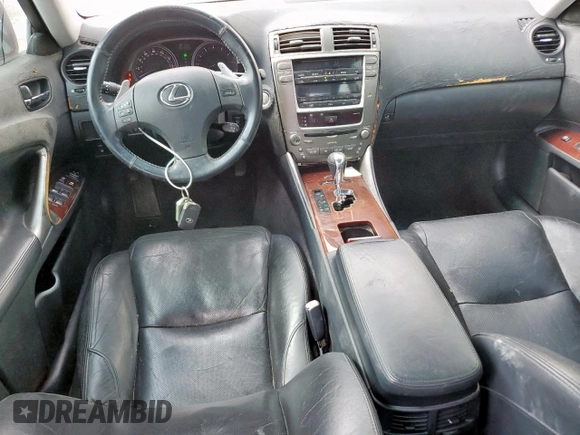 2006 Lexus IS 250 z VIN JTHBK262365016016, wystawiony jako Copart lot #60324845 z przebiegiem 213 392 mil mil oraz Czysty tytuł • Clean title. Historia ofert i sprzedaży dostępna na DreamBid. Obrazek 8.