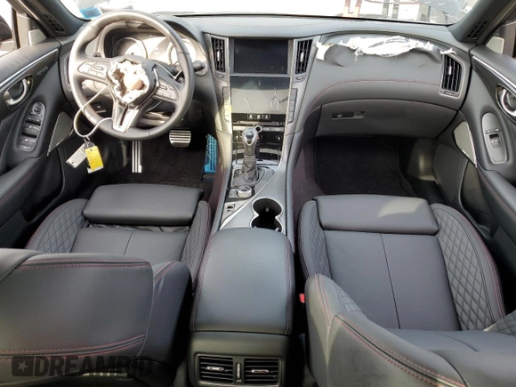 2024 Infiniti Q50 Red Sport 400 with VIN JN1FV7DRXRM680351, listed as a Copart auction lot 72008234 with 462 mi miles and Salvage title. Bid and sale history available at DreamBid. Image 8.
