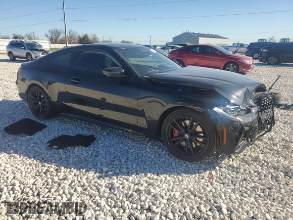 2021 BMW 4 Series M440i xDrive with VIN WBA13AR00MCF42708, listed as a Copart auction lot 85900144 with Not Provided miles and Salvage Title. Bid and sale history available at DreamBid. Image 4.