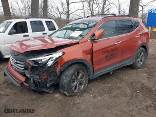 2015 Hyundai Santa Fe Sport with VIN 5XYZUDLBXFG282585, listed as a IAAI auction lot 41072182 with NaN miles. Bid and sale history available at carsss.com. Image 6.