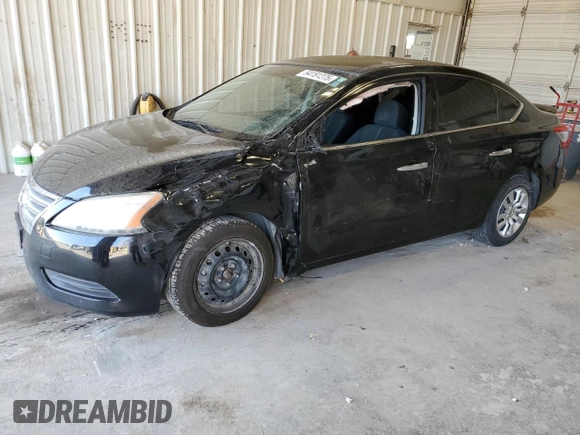 2015 Nissan Sentra SV with VIN 3N1AB7AP6FY285047, listed as a Copart auction lot 54151275 with 104,978 mi miles and Salvage Title. Bid and sale history available at DreamBid. Image 1.