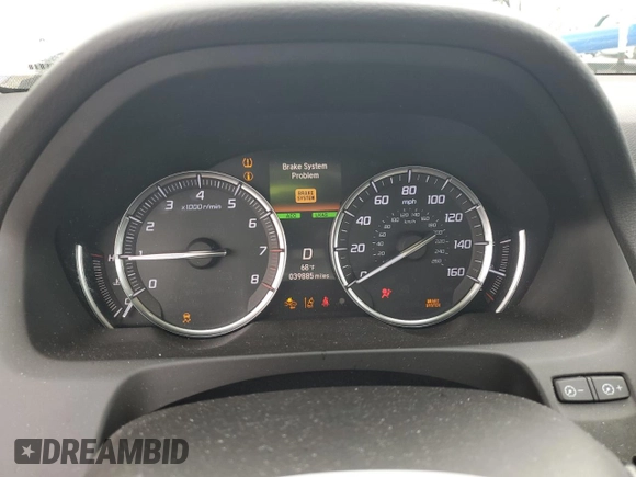 2020 Acura TLX w/Technology Pkg with VIN 19UUB2F48LA001835, listed as a Copart auction lot 46857585 with 39,885 mi miles and Non Repairable. Bid and sale history available at carsss.com. Image 9.