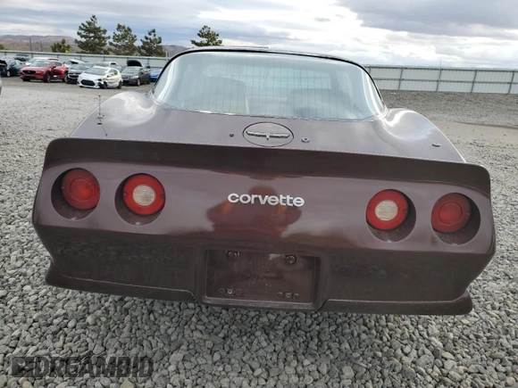 1981 Chevrolet Corvette with VIN 1G1AY8764B5108674, listed as a Copart auction lot 81905804 with 50,014 mi miles and Salvage Title. Bid and sale history available at carsss.com. Image 6.