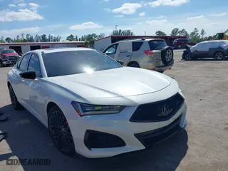 2023 Acura TLX Type S with VIN 19UUB7F00PA002221, listed as a IAAI auction lot 39101435 with 6,376 mi miles. Bid and sale history available at carsss.com. Image 1.