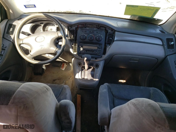2001 Toyota Highlander with VIN JTEGF21A410003318, listed as a Copart auction lot 80709484 with 0 mi miles and Salvage Title. Bid and sale history available at carsss.com. Image 8.