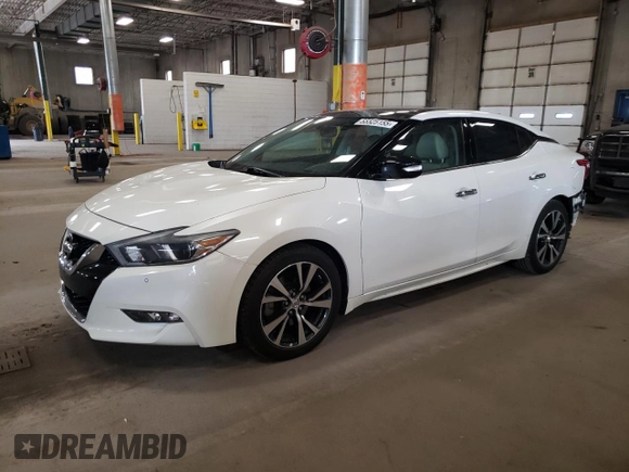2016 Nissan Maxima 3.5 SV with VIN 1N4AA6AP7GC377987, listed as a Copart auction lot 55525155 with 104,322 mi miles and Salvage Title. Bid and sale history available at carsss.com. Image 1.