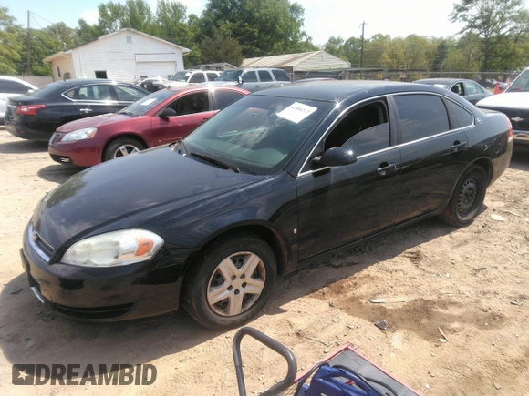 2008 Chevrolet Impala LS with VIN 2G1WB58K681292480, listed as a IAAI auction lot 42080212 with 191,126 mi miles and . Bid and sale history available at DreamBid. Image 2.