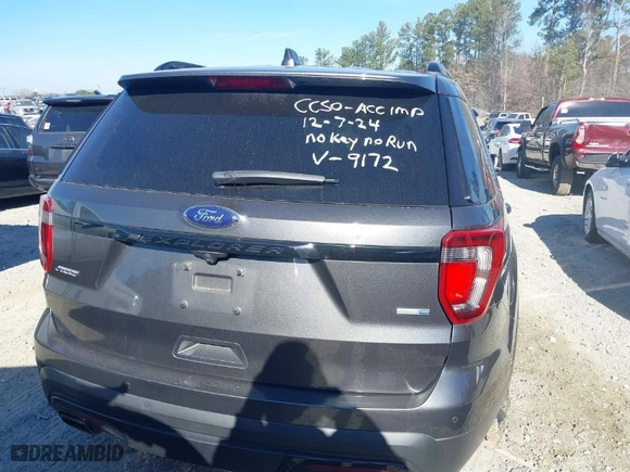 2016 Ford Explorer Sport with VIN 1FM5K8GT1GGA09172, listed as a IAAI auction lot 41191080 with 104,577 mi miles. Bid and sale history available at carsss.com. Image 16.