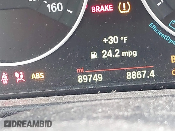 2015 BMW 3 Series 328i xDrive with VIN WBA3B5G56FNS14621, listed as a IAAI auction lot 41559125 with 89,749 mi miles. Bid and sale history available at carsss.com. Image 15.