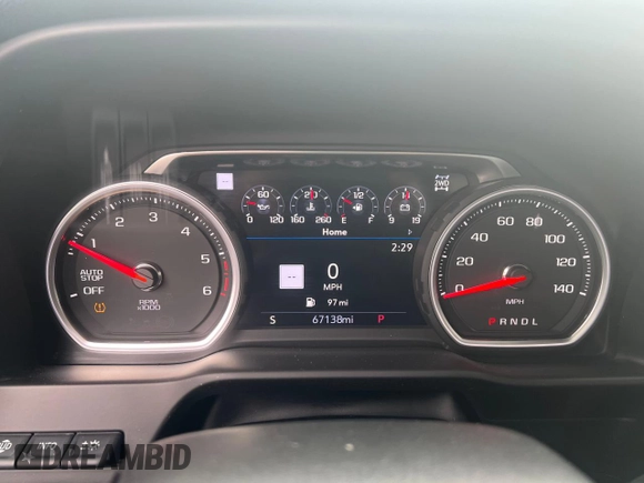 2021 Chevrolet Silverado 1500 LTZ with VIN 1GCUYGET6MZ232691, listed as a Copart auction lot 42588905 with 67,138 mi miles and Salvage Title. Bid and sale history available at DreamBid. Image 8.