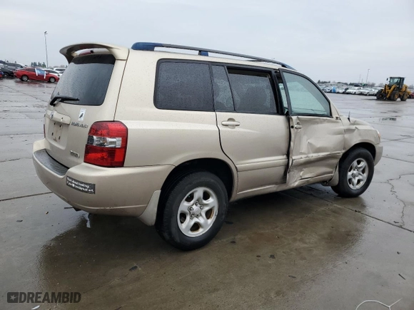 2007 Toyota Highlander with VIN JTEGD21A270161199, listed as a Copart auction lot 43567465 with 127,883 mi miles and Salvage Title. Bid and sale history available at carsss.com. Image 3.