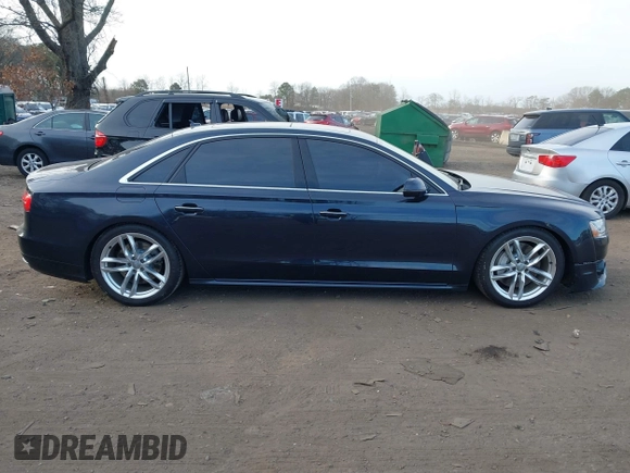 2017 Audi A8 L with VIN WAU44AFDXHN006857, listed as a IAAI auction lot 41758062 with 88,385 mi miles. Bid and sale history available at carsss.com. Image 13.