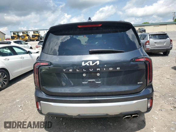 2023 Kia Telluride SX with VIN 5XYP5DGC2PG350290, listed as a Copart auction lot 55457495 with 45,330 mi miles and Salvage title. Bid and sale history available at DreamBid. Image 6.