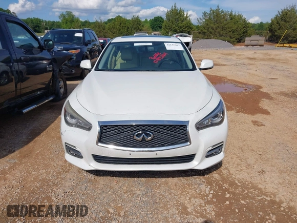 2015 Infiniti Q50 Premium with VIN JN1BV7ARXFM414391, listed as a IAAI auction lot 42245462 with 216,495 mi miles and . Bid and sale history available at DreamBid. Image 12.