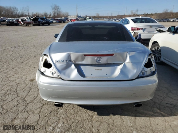 2005 Mercedes-Benz SLK-Class with VIN WDBWK56F45F071623, listed as a Copart auction lot 84751524 with 84,579 mi miles and Salvage Title. Bid and sale history available at carsss.com. Image 6.