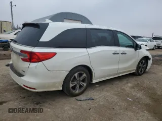 2019 Honda Odyssey Touring with VIN 5FNRL6H80KB062238, listed as a Copart auction lot 42934465 with 87,113 mi miles and Salvage Title. Bid and sale history available at carsss.com. Image 3.