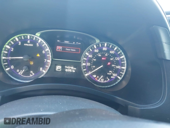 2016 Infiniti QX60 with VIN 5N1AL0MM6GC522175, listed as a IAAI auction lot 41427647 with 74,546 mi miles and . Bid and sale history available at DreamBid. Image 7.