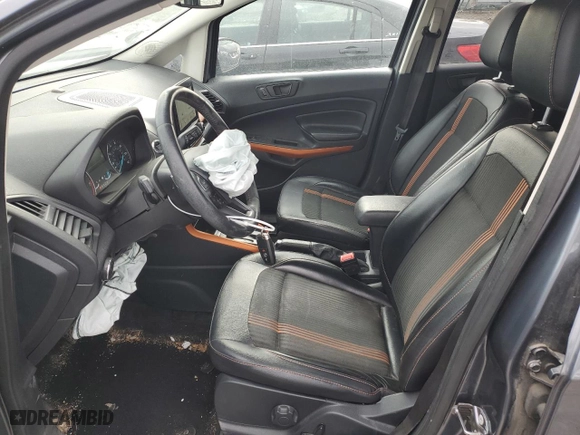 2018 Ford EcoSport SES with VIN MAJ6P1CL3JC191906, listed as a Copart auction lot 46147455 with 74,950 mi miles and Salvage Title. Bid and sale history available at carsss.com. Image 7.