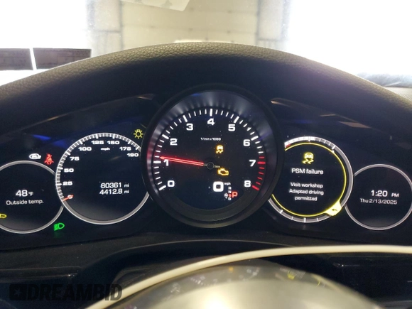 2017 Porsche Panamera with VIN WP0AA2A74HL103151, listed as a Copart auction lot 44960015 with 60,361 mi miles and Salvage title. Bid and sale history available at DreamBid. Image 9.