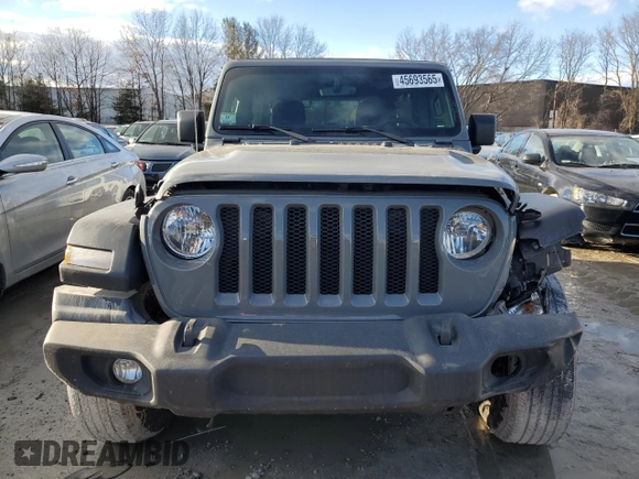 2021 Jeep Wrangler Unlimited Sport S with VIN 1C4HJXDN4MW847816, listed as a Copart auction lot 45693565 with 39,438 mi miles and Salvage Title. Bid and sale history available at carsss.com. Image 5.