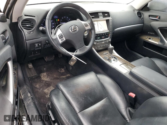 2012 Lexus IS 350 C with VIN JTHFE2C25C2507391, listed as a Copart auction lot 44060525 with 133,392 mi miles and Salvage title. Bid and sale history available at DreamBid. Image 8.