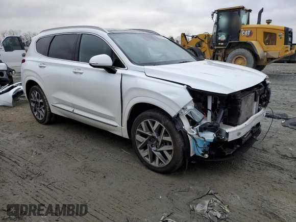 2022 Hyundai Santa Fe Calligraphy with VIN 5NMS54AL8NH394073, listed as a Copart auction lot 42601245 with 26,207 mi miles and Salvage Title. Bid and sale history available at carsss.com. Image 4.
