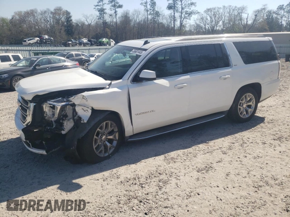 2015 GMC Yukon XL SLT with VIN 1GKS1HKC2FR118409, listed as a Copart auction lot 49601445 with 115,970 mi miles and Salvage Title. Bid and sale history available at carsss.com. Image 1.