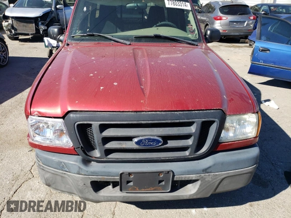 2005 Ford Ranger XLT with VIN 1FTYR44E35PA11112, listed as a Copart auction lot 77803314 with Not Provided miles and Salvage Title. Bid and sale history available at DreamBid. Image 11.