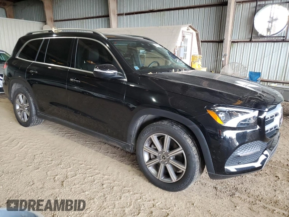 2022 Mercedes-Benz GLS 450 with VIN 4JGFF5KE5NA798720, listed as a Copart auction lot 64066054 with 22,384 mi miles and Salvage Title. Bid and sale history available at DreamBid. Image 4.